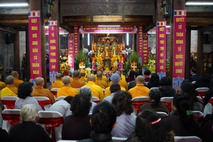 Lễ cầu siêu anh hùng liệt sĩ và các nạn nhân thiệt mạng trong đợt thảm sát B52 tại chùa Bà Đá - Hà Nội